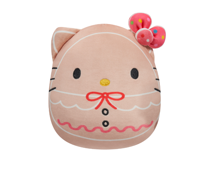 Squishmallow – 8″ Sanrio Christmas – Hello Kitty Gingerbread 